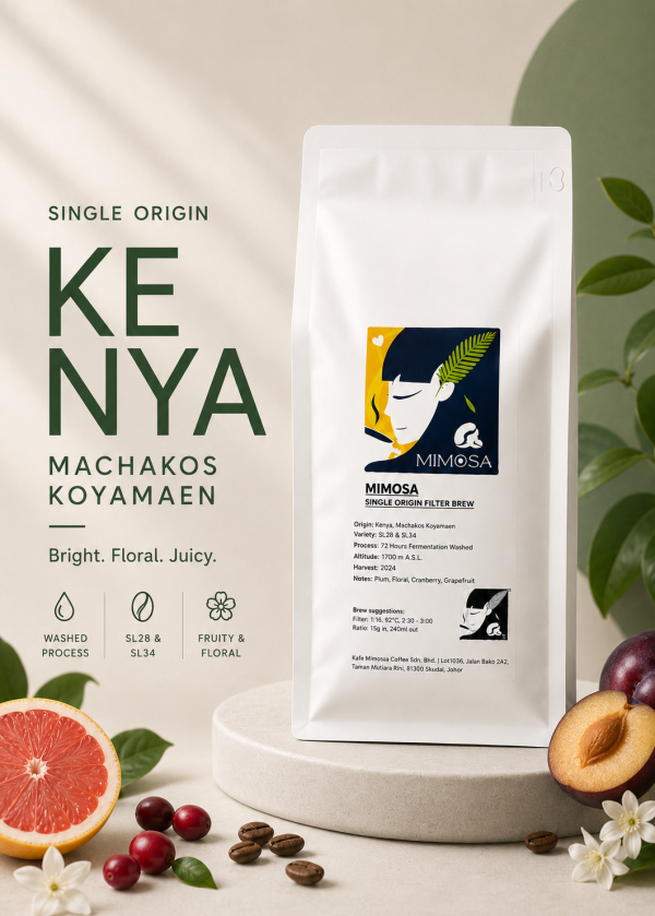 Single Origin Filter Brew Coffee |  KENYA Machakos Koyamaen | 肯尼亚 水洗处理法